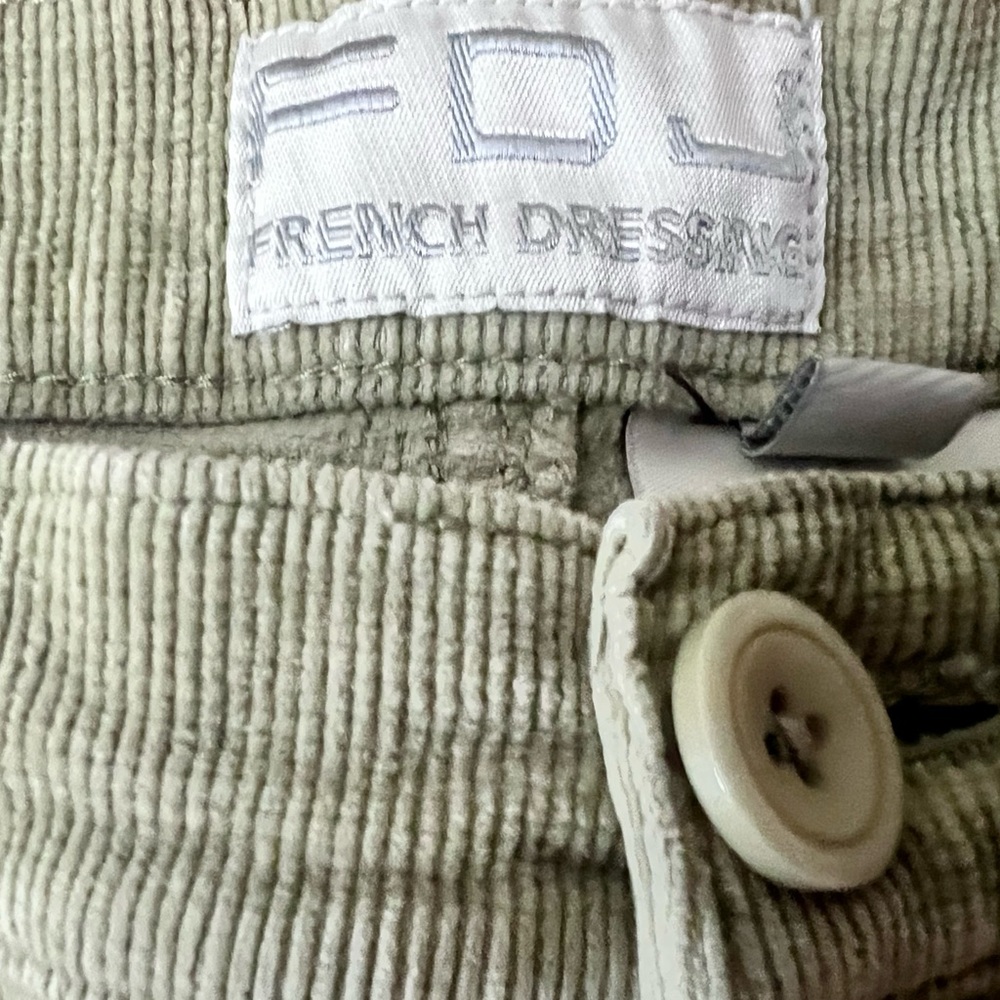 French Dressing - FDJ Women's Boot Cut Corduroy Pants - Olive - Picture 3 of 4